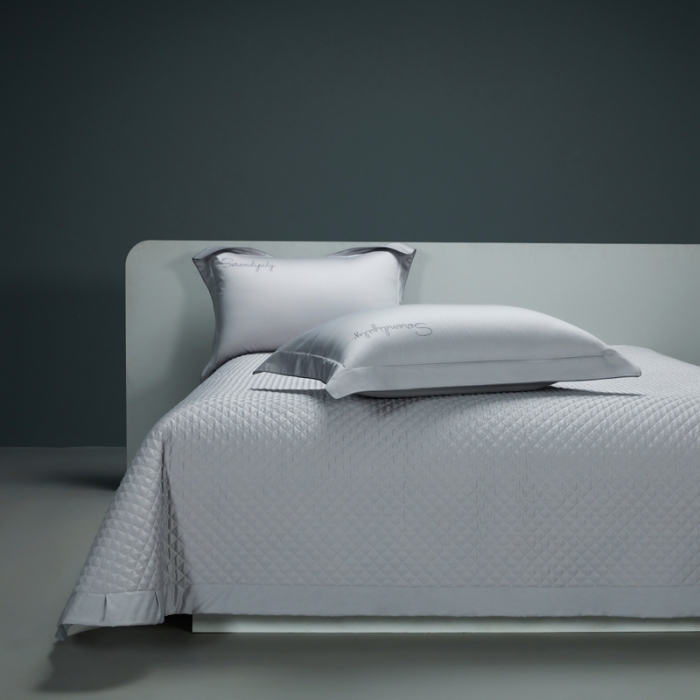 91家纺网 家纺一手货源 找家纺 缔缦 2023新款定织新布种S120系列四件套 高级灰