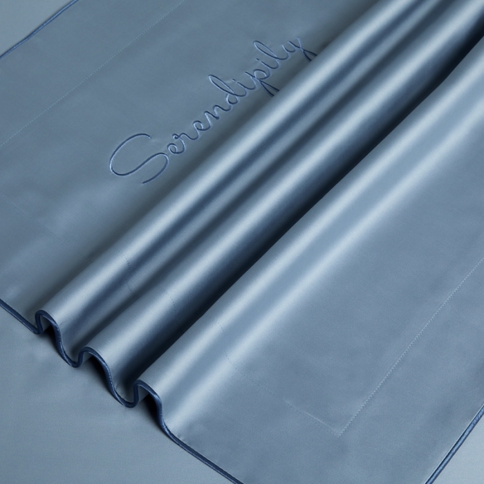 91家纺网 家纺一手货源 找家纺 缔缦 2023新款定织新布种S120系列四件套 古典蓝