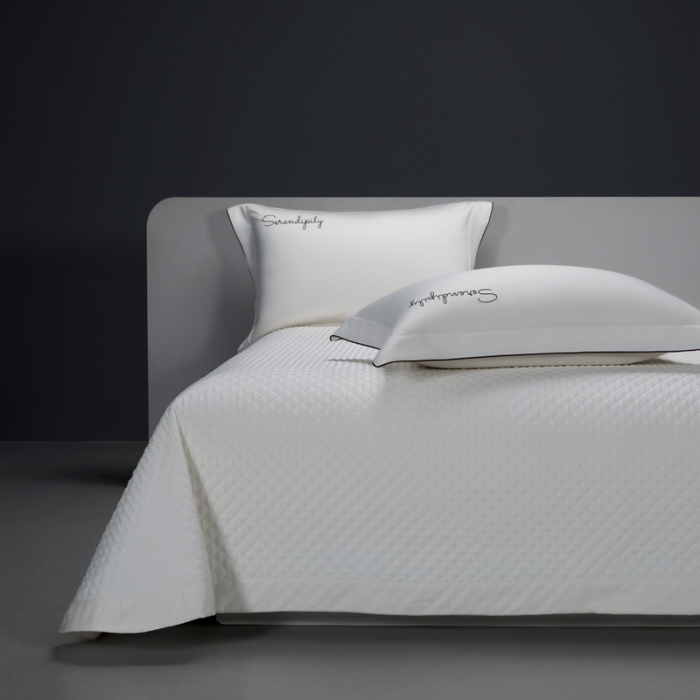 91家纺网 家纺一手货源 找家纺 缔缦 2023新款定织新布种S120系列四件套 贵族白