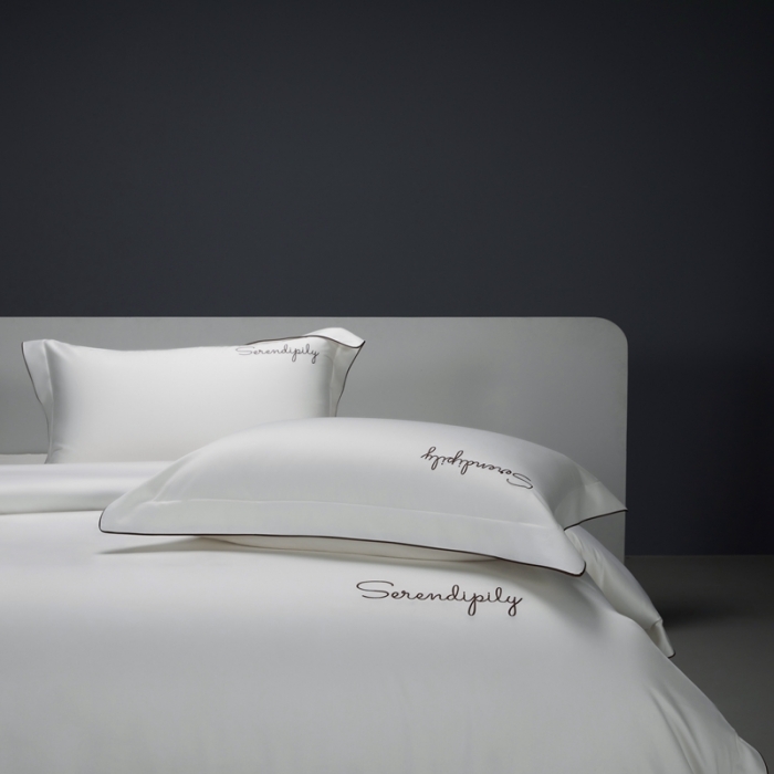 91家纺网 家纺一手货源 找家纺 缔缦 2023新款定织新布种S120系列四件套 贵族白