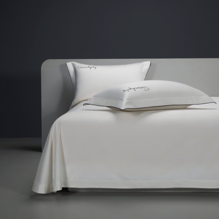 91家纺网 家纺一手货源 找家纺 缔缦 2023新款定织新布种S120系列四件套 贵族白