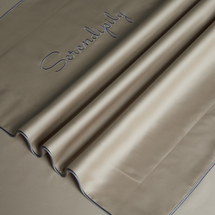 91家纺网 家纺一手货源 找家纺 缔缦 2023新款定织新布种S120系列四件套 卡其