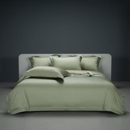 缔缦 2023新款定织新布种S120系列四件套 抹茶绿