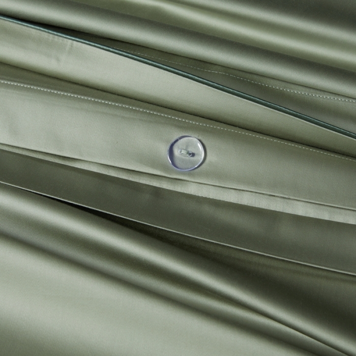 91家纺网 家纺一手货源 找家纺 缔缦 2023新款定织新布种S120系列四件套 抹茶绿