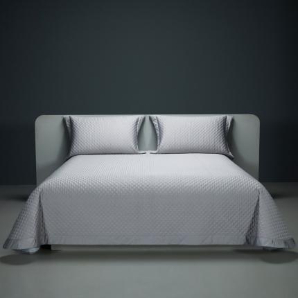 91家纺网 家纺一手货源 找家纺 缔缦 2023新款定织新布种S120系列床盖三件套 高级灰