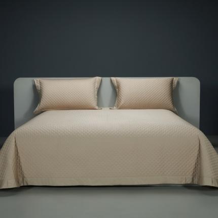 缔缦 2023新款定织新布种S120系列床盖三件套 卡其