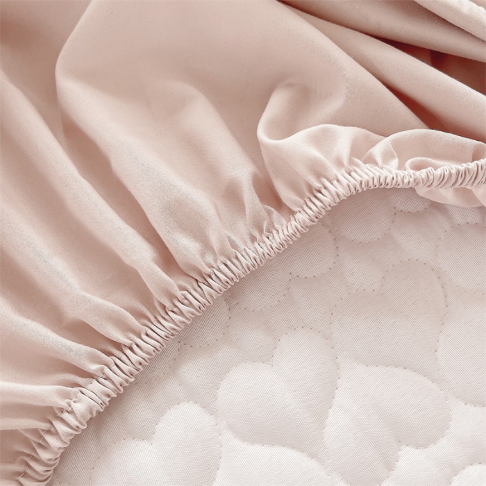 91家纺网 家纺一手货源 找家纺 （总）雯豆家纺 2023新款高克重磨毛夹棉床笠纯色水洗棉床垫保护套