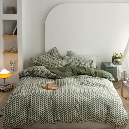 原研 2023新款针织棉提花系列四件套 芳菲