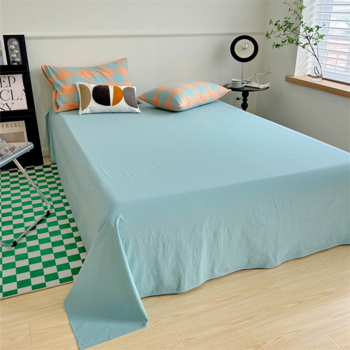 91家纺网 家纺一手货源 找家纺 （总）价格下调三沁 2023新款直播爆款色织水洗棉单品系列单床单