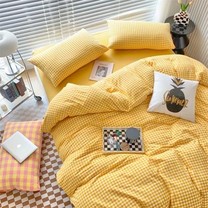 91家纺网 家纺一手货源 找家纺 （总）价格下调三沁2023新款直播爆款色织水洗棉单品系列单被套