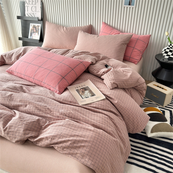 91家纺网 家纺一手货源 找家纺 （总）价格下调三沁2023新款直播爆款色织水洗棉单品系列单被套