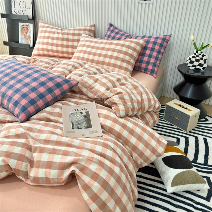 91家纺网 家纺一手货源 找家纺 （总）价格下调三沁2023新款直播爆款色织水洗棉单品系列单被套