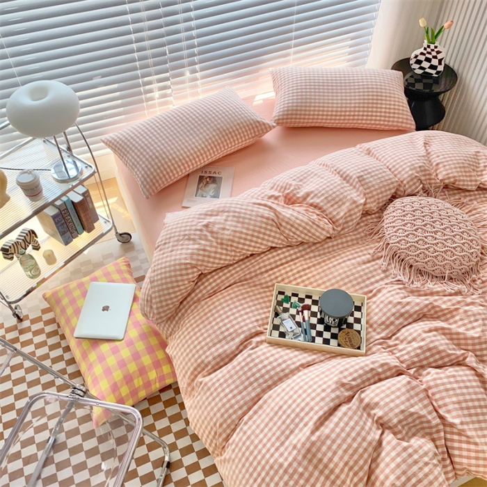 91家纺网 家纺一手货源 找家纺 （总）价格下调三沁2023新款直播爆款色织水洗棉单品系列单被套