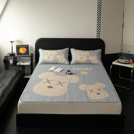 91家纺网 家纺一手货源 找家纺 （汇总）久云居 2024新款A类大版印花0.5乳胶凉席床笠款床单款