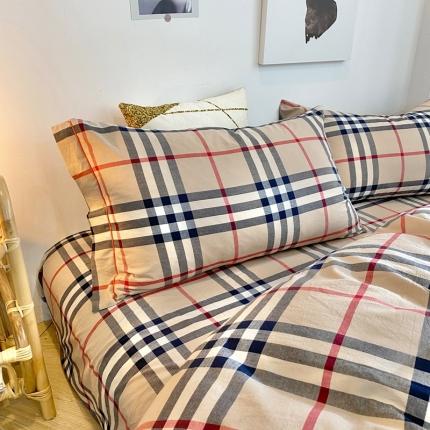 91家纺网 家纺一手货源 找家纺 （总）价格下调三沁2023新款直播爆款色织水洗棉单品系列单枕套