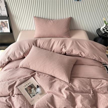 91家纺网 家纺一手货源 找家纺 （总）价格下调三沁2023新款直播爆款色织水洗棉单品系列单枕套