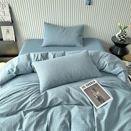 91家纺网 家纺一手货源 找家纺 （总）价格下调三沁2023新款直播爆款色织水洗棉单品系列单枕套