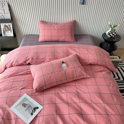 91家纺网 家纺一手货源 找家纺 （总）价格下调三沁2023新款直播爆款色织水洗棉单品系列单枕套