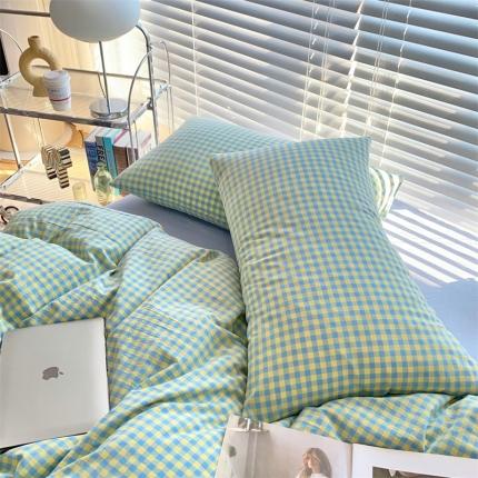 91家纺网 家纺一手货源 找家纺 （总）价格下调三沁2023新款直播爆款色织水洗棉单品系列单枕套