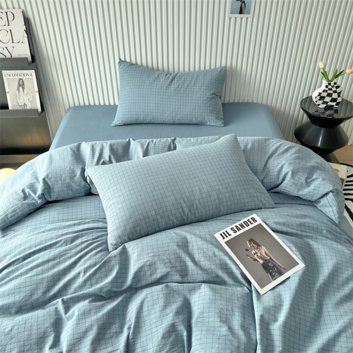 91家纺网 家纺一手货源 找家纺 （总）价格下调三沁2023新款直播爆款色织水洗棉单品系列单枕套