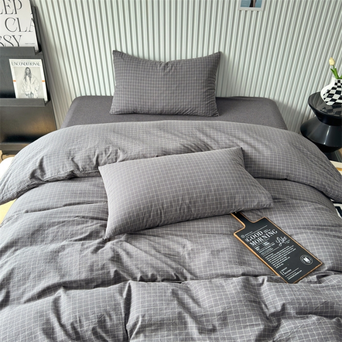 91家纺网 家纺一手货源 找家纺 （总）价格下调三沁2023新款直播爆款色织水洗棉单品系列单枕套