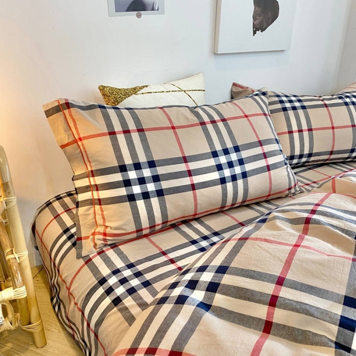 91家纺网 家纺一手货源 找家纺 （总）价格下调三沁2023新款直播爆款色织水洗棉单品系列单枕套