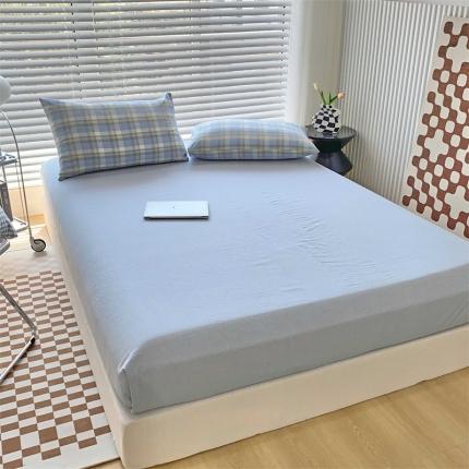 91家纺网 家纺一手货源 找家纺 （总）价格下调三沁2023新款直播爆款色织水洗棉单品系列单床笠