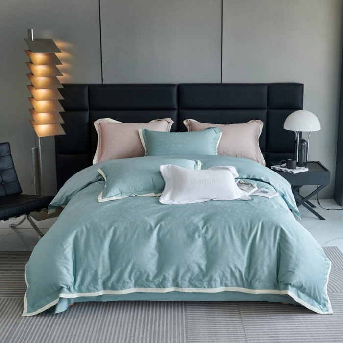 91家纺网 家纺一手货源 找家纺 榻尚家居 2023新款纯棉贡缎提花四件套（会员-10） 缤兰