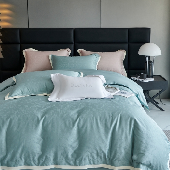 91家纺网 家纺一手货源 找家纺 榻尚家居 2023新款纯棉贡缎提花四件套（会员-10） 缤兰