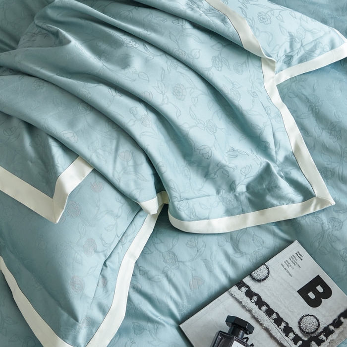 91家纺网 家纺一手货源 找家纺 榻尚家居 2023新款纯棉贡缎提花四件套（会员-10） 缤兰