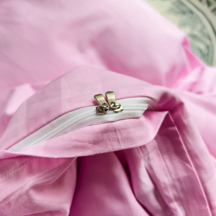 91家纺网 家纺一手货源 找家纺 （总）慕尚 2025新款60支长绒棉提花条纹系列单品被套