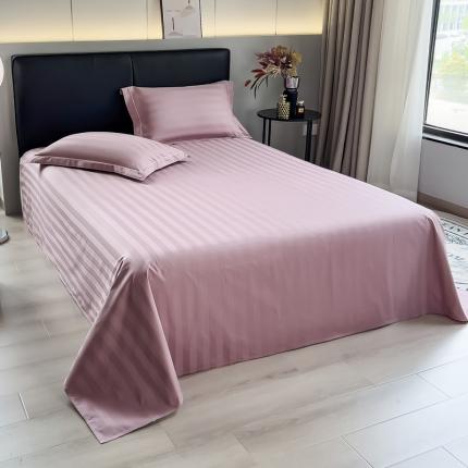 91家纺网 家纺一手货源 找家纺 （总）慕尚 2025新款60支长绒棉提花条纹系列单品床单