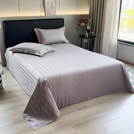 91家纺网 家纺一手货源 找家纺 （总）慕尚 2025新款60支长绒棉提花条纹系列单品床单