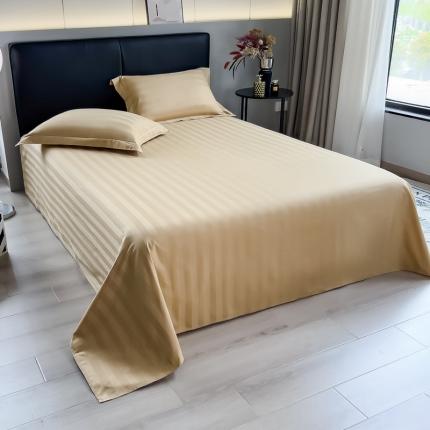 91家纺网 家纺一手货源 找家纺 （总）慕尚 2025新款60支长绒棉提花条纹系列单品床单