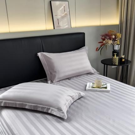 91家纺网 家纺一手货源 找家纺 （总）慕尚 2025新款60支长绒棉提花条纹系列单品枕套