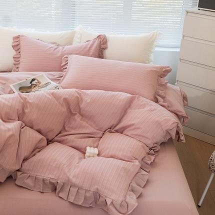 91家纺网 家纺一手货源 找家纺 (总) 慕尚 2025新款全棉镂空水洗棉四件套