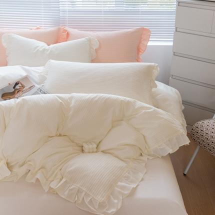 91家纺网 家纺一手货源 找家纺 (总) 慕尚 2025新款全棉镂空水洗棉四件套