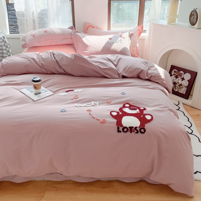 91家纺网 家纺一手货源 找家纺 (总) 慕尚 2025新款全棉水洗棉毛巾绣四件套