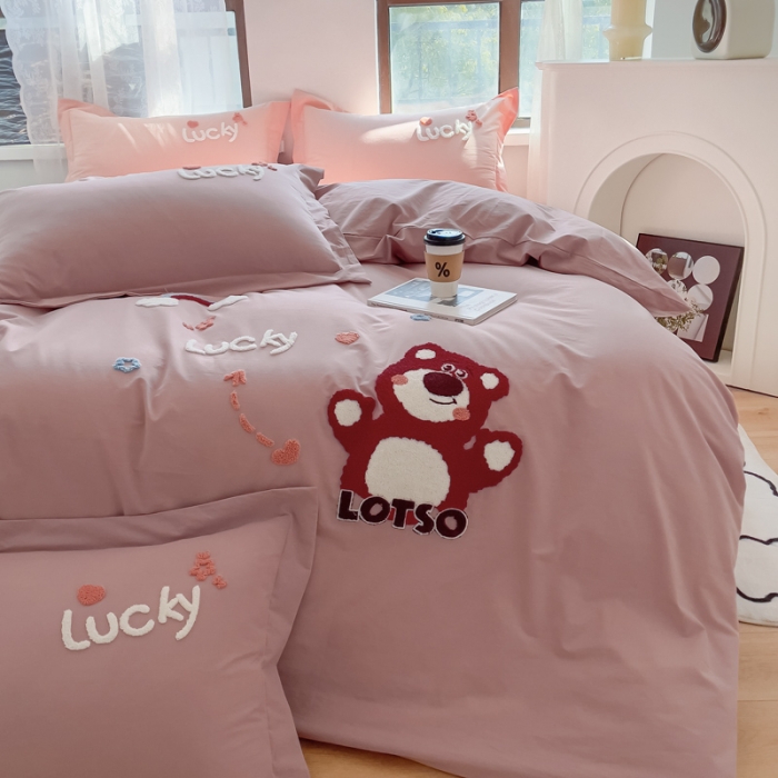 91家纺网 家纺一手货源 找家纺 (总) 慕尚 2025新款全棉水洗棉毛巾绣四件套