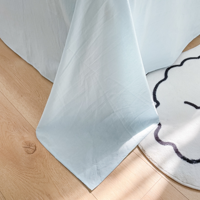 91家纺网 家纺一手货源 找家纺 慕尚 2025新款全棉水洗棉毛巾绣四件套 草莓熊-浅兰