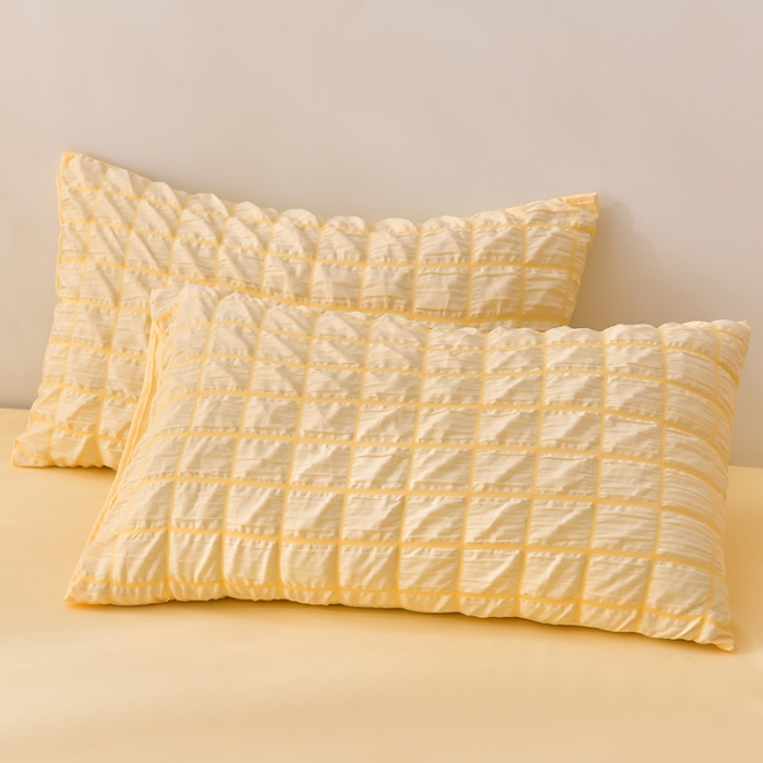 91家纺网 家纺一手货源 找家纺 （总）梦莱情 2023新款泡泡纱水洗棉四件套