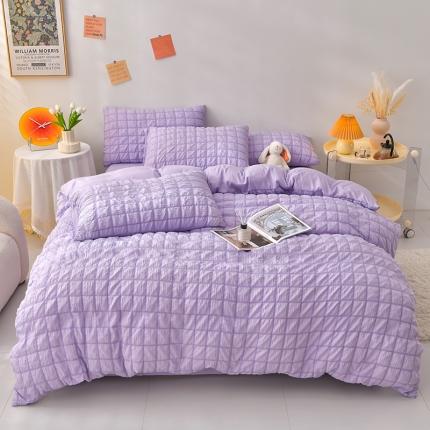 91家纺网 家纺一手货源 找家纺 梦莱情纺2024新款8.5斤牛奶绒四件套日产12000套 摩卡