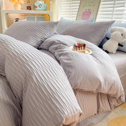 91家纺网 家纺一手货源 找家纺 （总）阿曼达 2023新款水洗m泡泡纱四件套