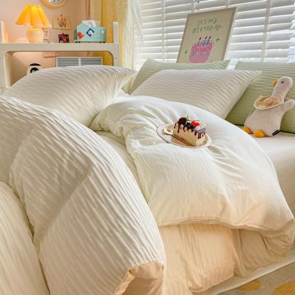 91家纺网 家纺一手货源 找家纺 （总）阿曼达 2023新款水洗m泡泡纱四件套