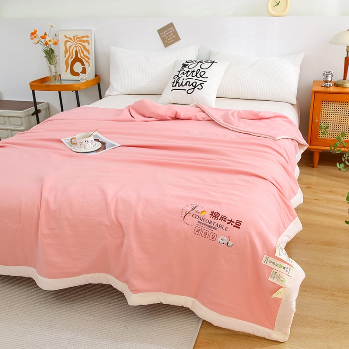 91家纺网 家纺一手货源 找家纺 （总）爱宝被业 2025新款水洗棉麻夏被