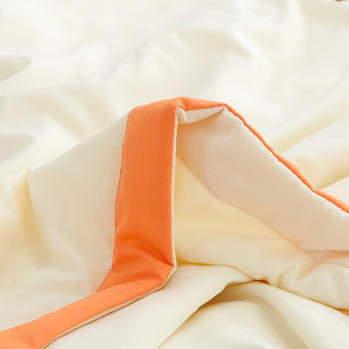 91家纺网 家纺一手货源 找家纺 爱宝被业 2025新款水洗棉麻夏被 米黄色