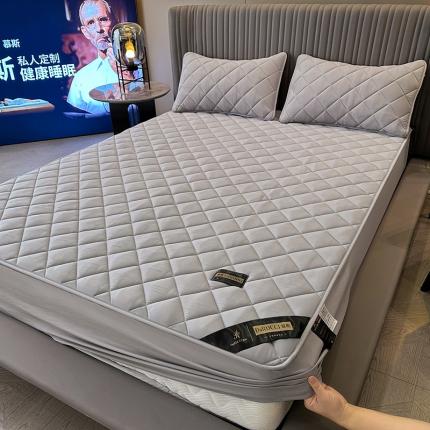 91家纺网 家纺一手货源 找家纺 （总）居眠 2023新款慕斯系列A类水洗棉抗菌夹棉床笠