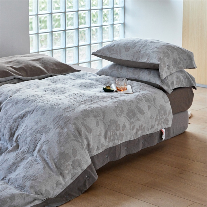 91家纺网 家纺一手货源 找家纺 (总) 安莱生活 2023新款双层纱大提花高奢工艺款花都系列四件套