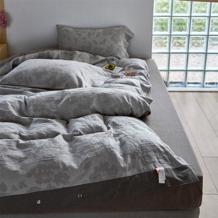 91家纺网 家纺一手货源 找家纺 (总) 安莱生活 2023新款双层纱大提花高奢工艺款花都系列四件套