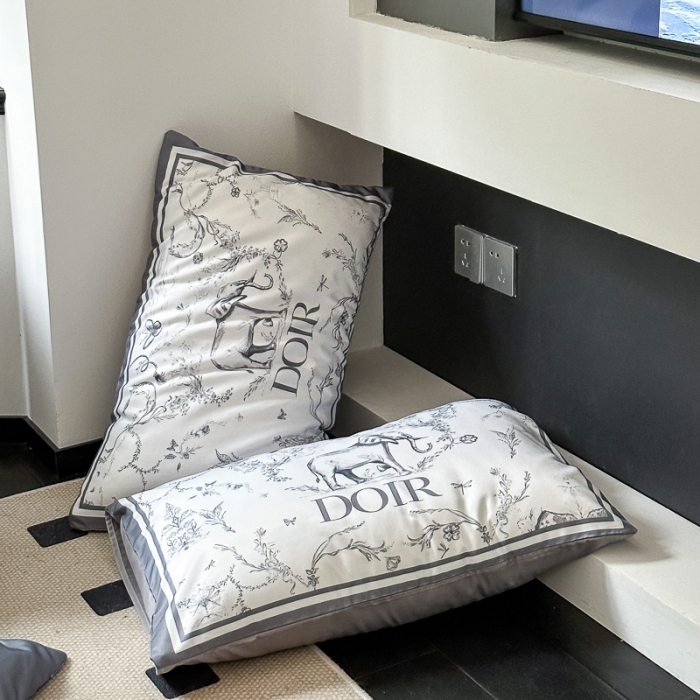 91家纺网 家纺一手货源 找家纺 摩卡 2024新款水洗真丝轻奢系列四件套 大象